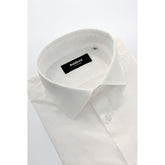Baldinini Trend White Cotton Shirt